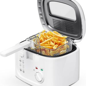 KEINVE 1500W Electric Deep Fryer with Adjustable Temperature Control