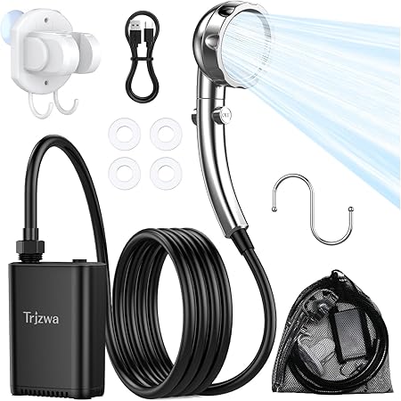 TRJZWA Rechargeable Shower Pump
