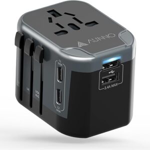 AUNNO Travel Adapter