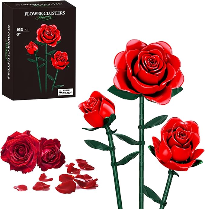GoStock 3 Artificial Red Roses