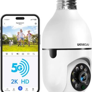 WESECUU Bulb Security Camera