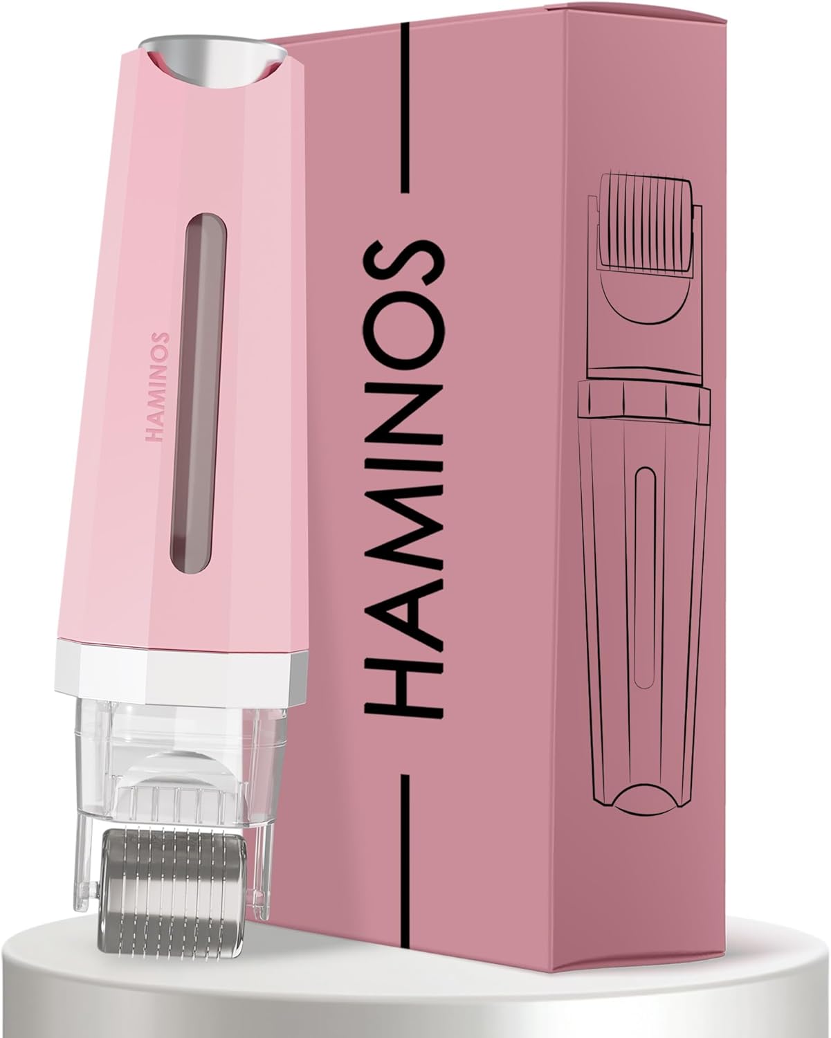 HAMINOS Derma Roller 3.0 1 mm with Reservoir for Skin