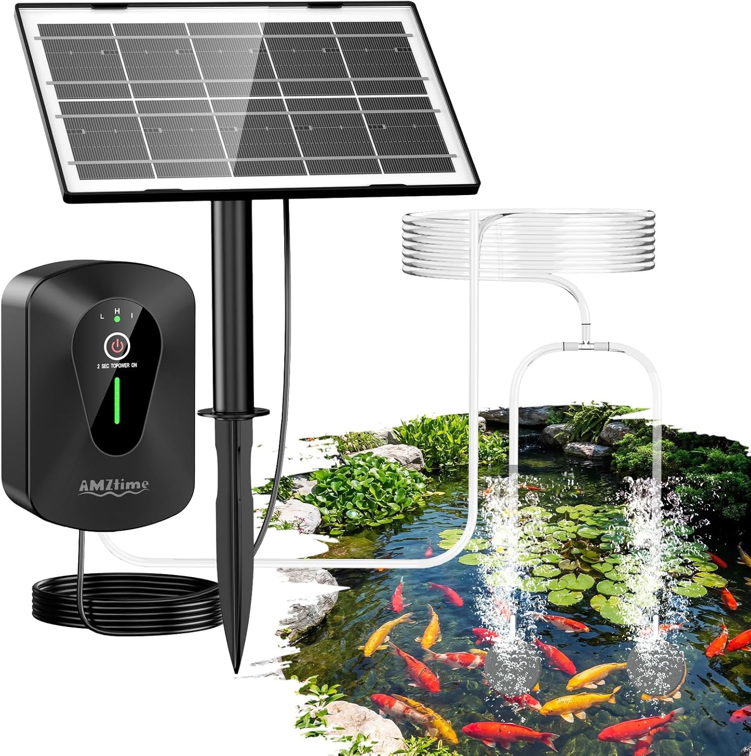 AMZtime Solar Pond Aerator