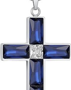 BAMIKI Cross Necklace for Men